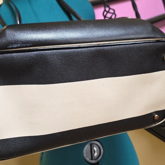 Kate Spade Black and White Striped Tote Bag - Picture 5 of 14